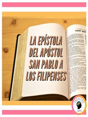 cover image of LA EPÍSTOLA DEL APÓSTOL SAN PABLO a LOS FILIPENSES